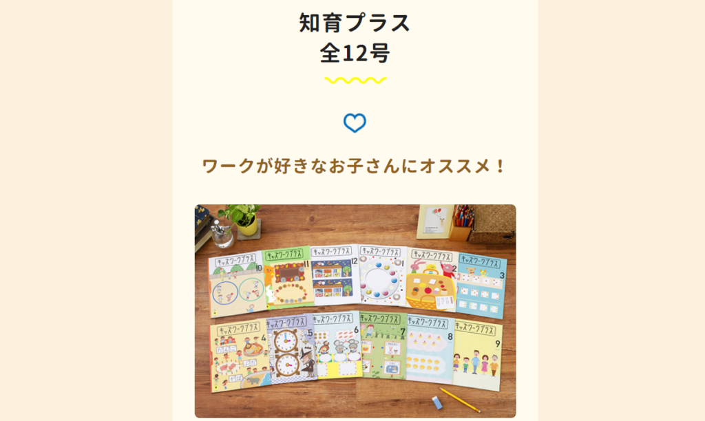 こどもちゃれんじ年長「じゃんぷ」のオプション「知育プラス」
