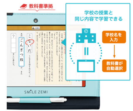 スマイルゼミの教科書準拠の学習