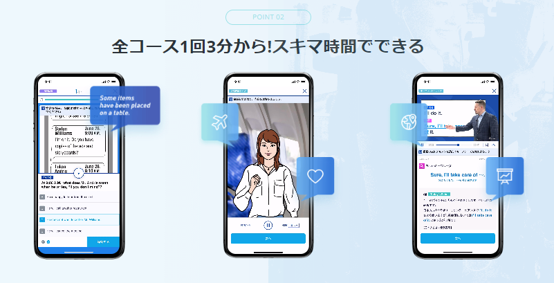 使い勝手が良い高校生におすすめのオンライン英会話「スタディサプリEnglish」の利便性の高いスマホ授業