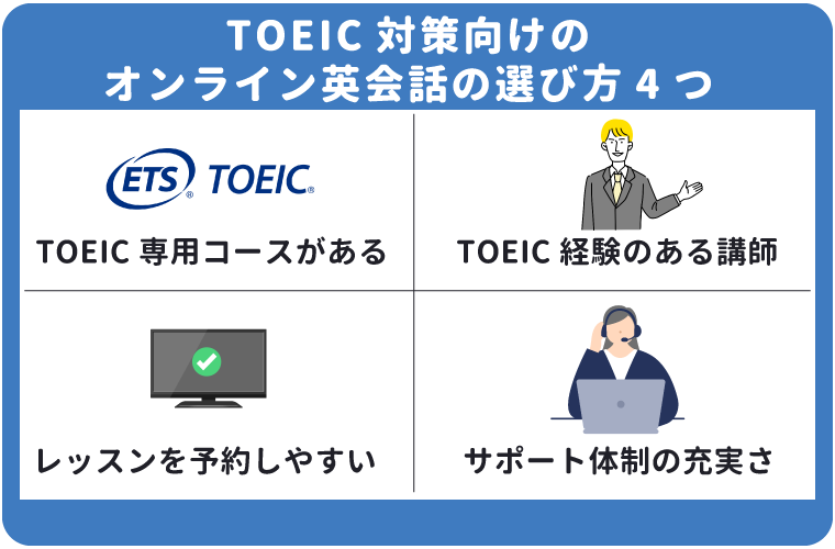 toeic　オンライン英会話の選び方