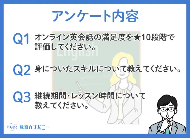 【独自アンケート調査】オンライン英会話で英語は上達するのか？