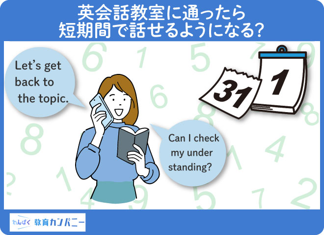 英会話教室に通ったら短期間で話せるようになる？