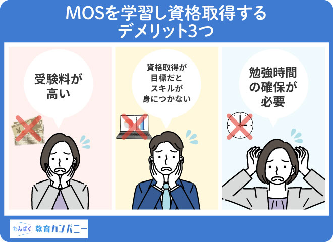 MOSの資格を取得するデメリット